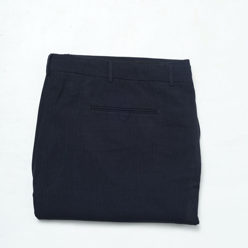 Men’s Dark Check Blue Pants – Slim Fit Checked Formal pant