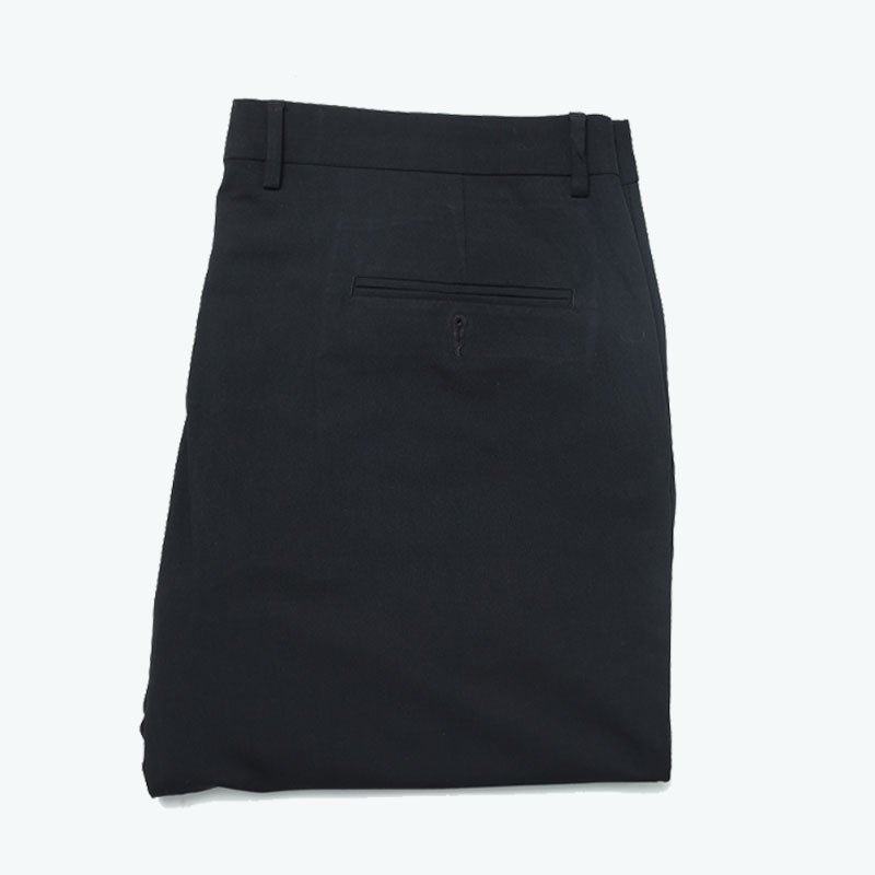 Men’s Plain Black Dress Pants – Slim Fit Formal pant for Office & Events