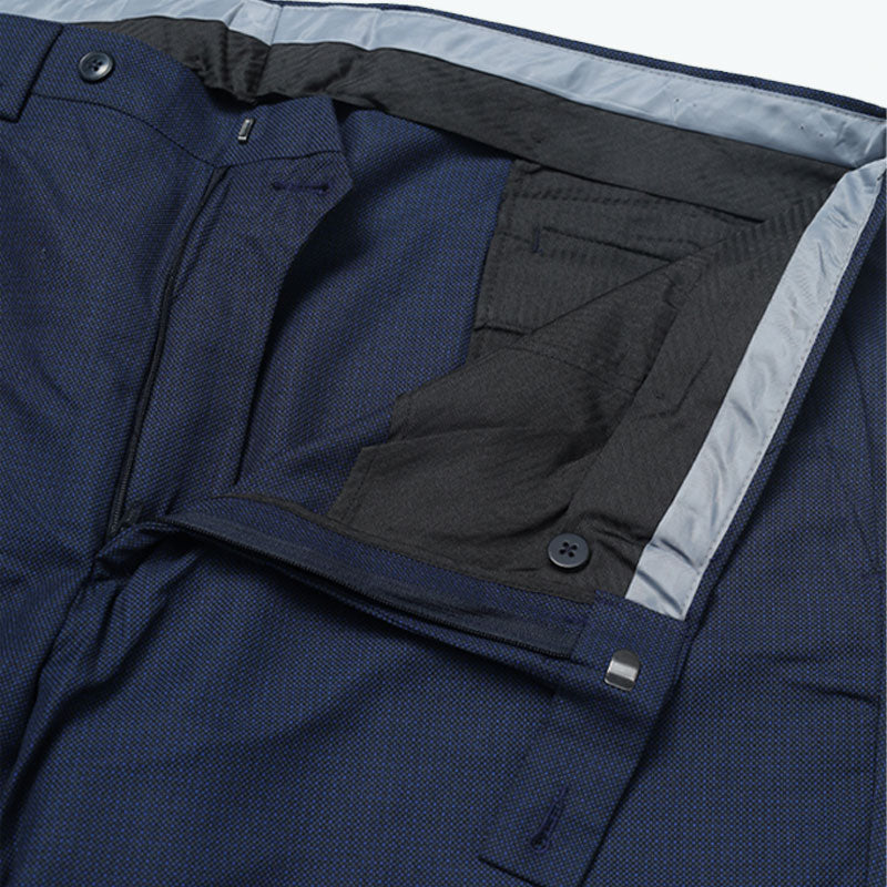 Men’s Plain Dark Blue Pants – Slim Fit Stretchable Formal pant