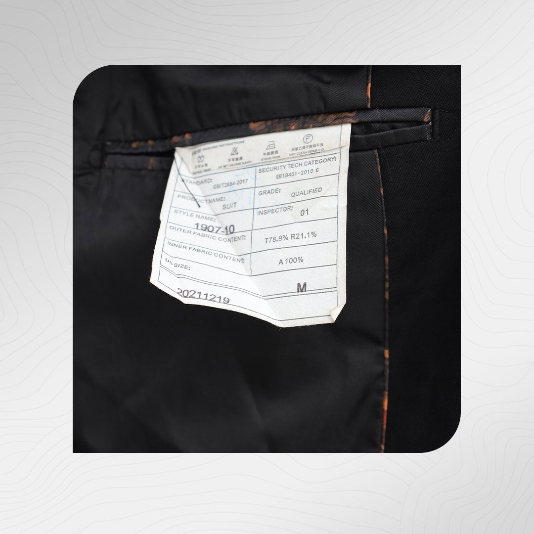 Men's Black Embroidered Blazer — Stylish Party & Formal Wear