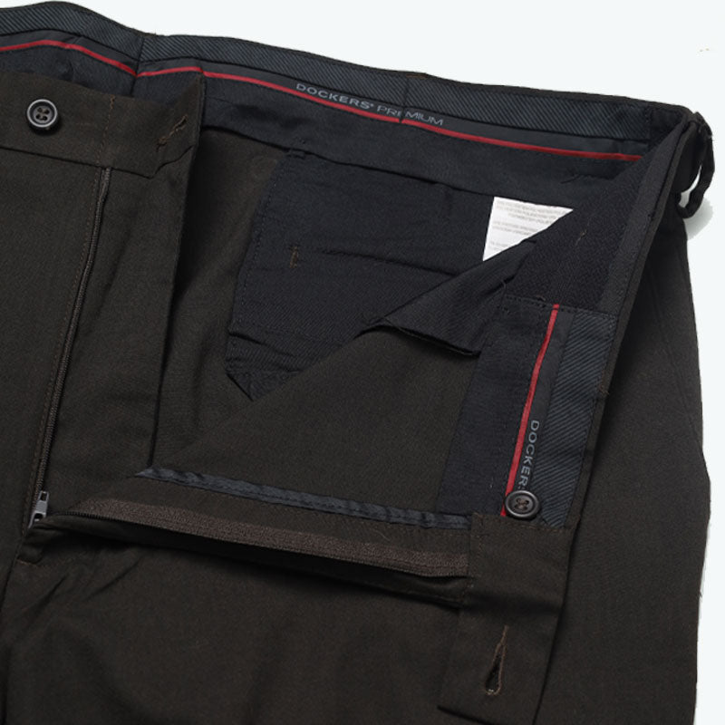 Men’s Dark Check Blue Pants – Slim Fit Checked Formal pant