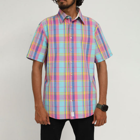 ARROW Men's Casual Cotton Check Shirt - Multicolor