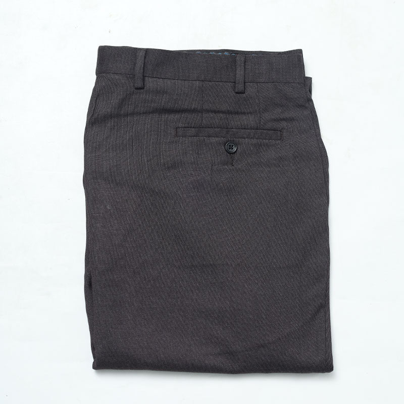 Men’s Jet Black Formal Pants – Slim Fit Stretchable Dress Trousers